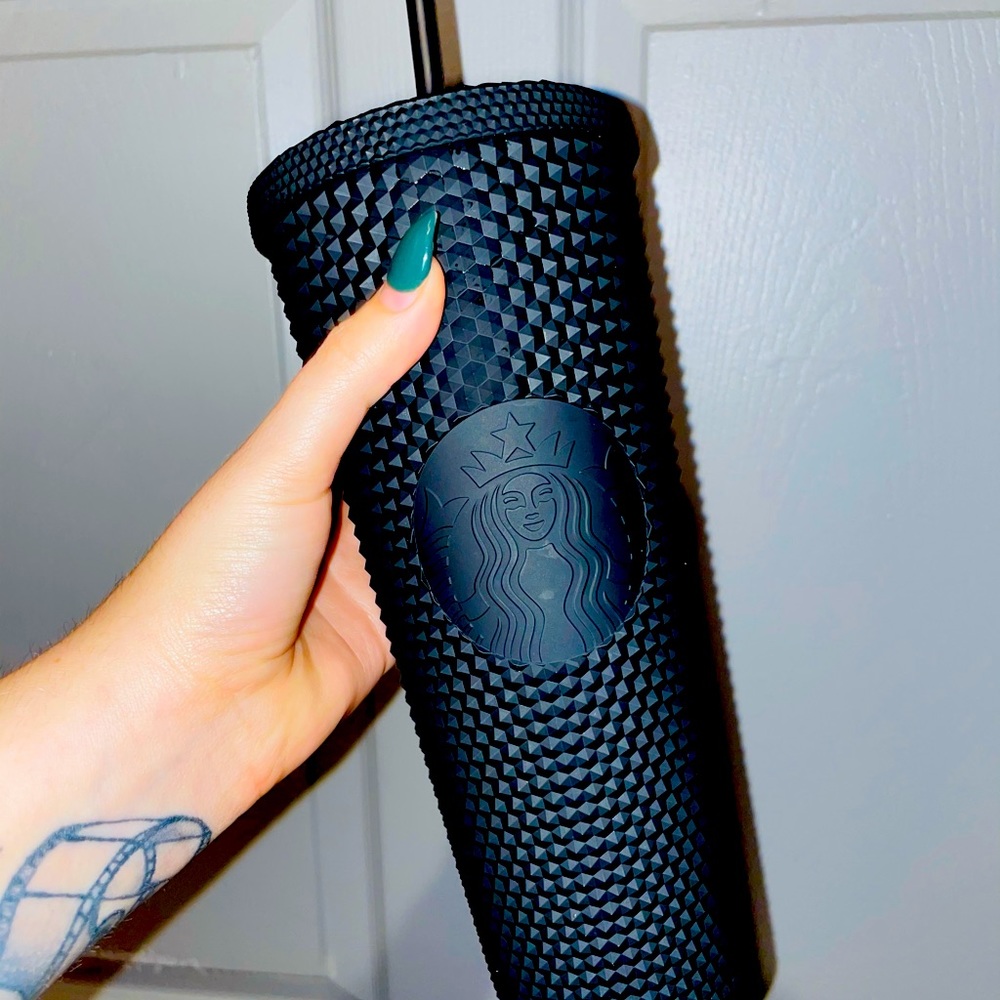 Starbucks matte black studded venti cup